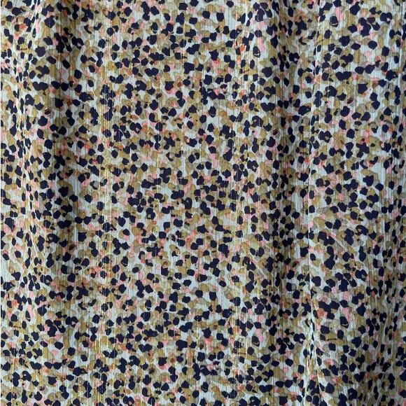 Elizabeth and James Textile Smocked Neck Boho Flowy Long Sleeve Blouse – Size XL - Picture 3 of 10